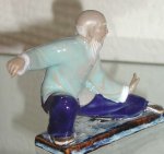 Tai Chi Figur in Hüftbeuge Tai Chi Master zeigt Hüftgelenks - Stretching