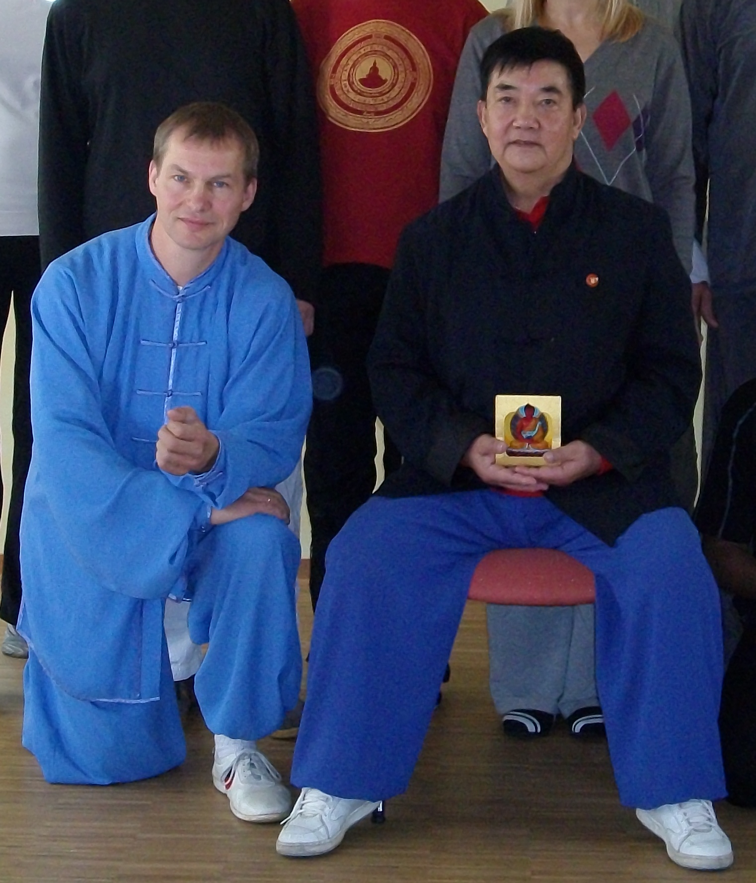 Meister mit Schüler in der Traditionslinie des Yang Stil
